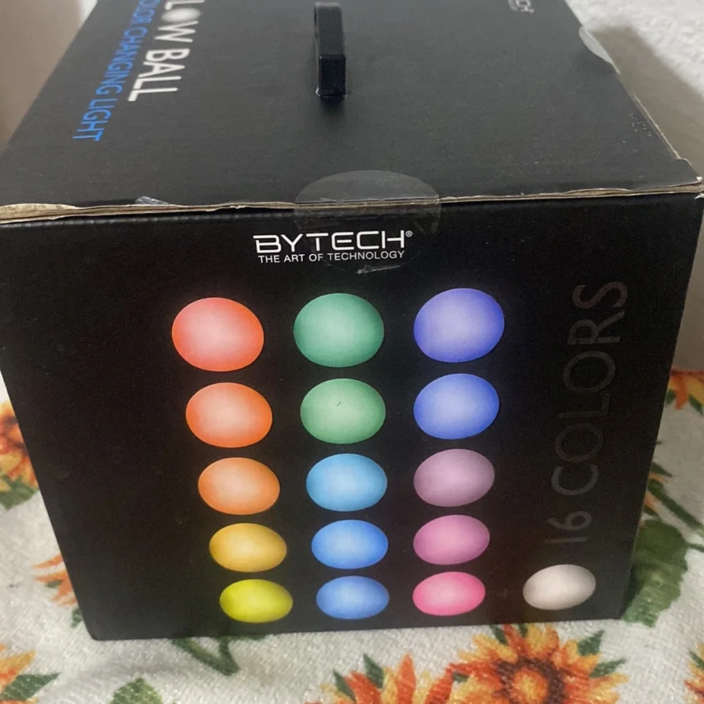 16 colors 🟢🟣Glow Ball+💡w remote NIP+2P Night LED shoe-lights